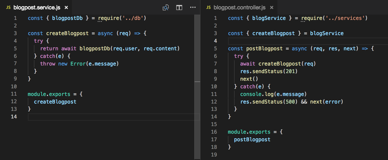 Why you should isolate Express from the rest of your Node application –  Corey Cleary